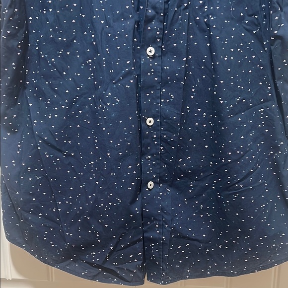 Ben Sherman Blue and White Casual Button Down Shirt - Picture 2 of 6